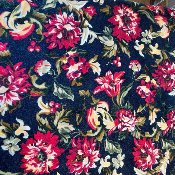 ECHO Wool Square Floral Scarf - Picture 5 of 5